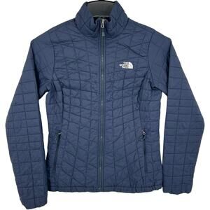 Women's Urban Navy The North Face Thermoball FZ Insulated Puffer Jacket Sz S